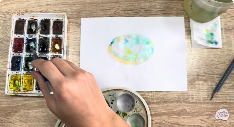 Рисуем Камень опал