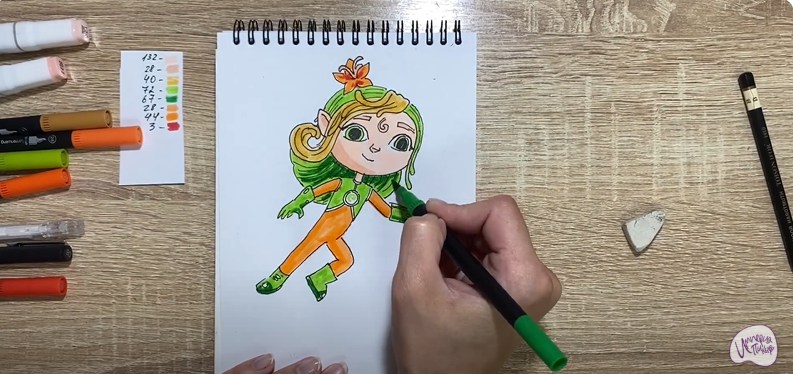 Рисуем Лия из "Команда Флоры"