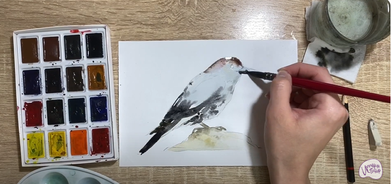 Рисуем Кедровка