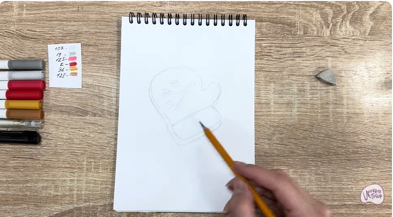 Рисуем Имбирный пряник