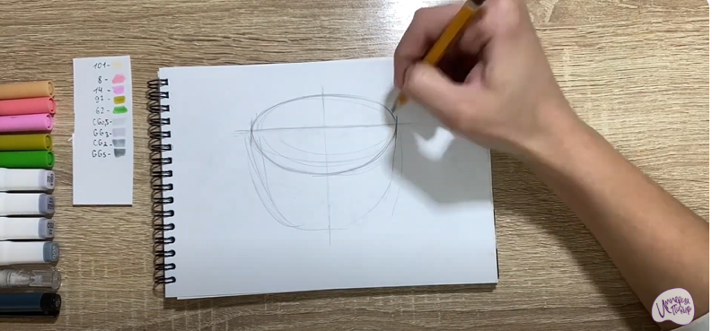 Рисуем Окрошка