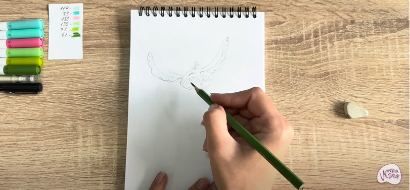 Рисуем Печалька из "Сказочный Патруль"