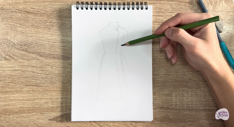 Рисуем Кафтан