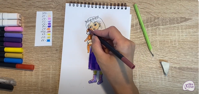 Рисуем Соня из "Царевны"
