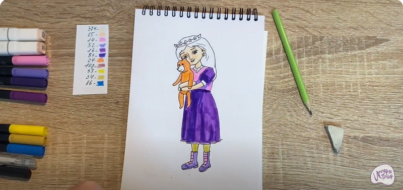 Рисуем Соня из "Царевны"
