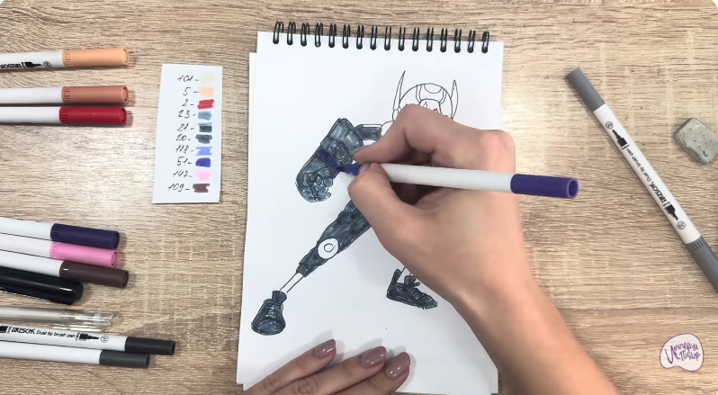 Рисуем Хиро Хамада из "Город Героев"