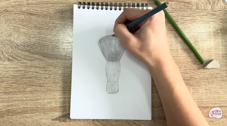 Рисуем Кисть-смётка