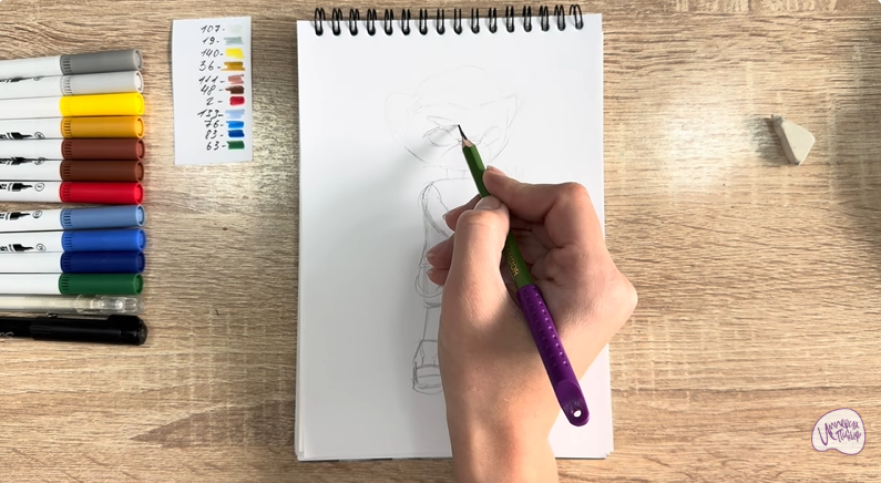 Рисуем Стар Нави из "Джи-Джи Бонд"