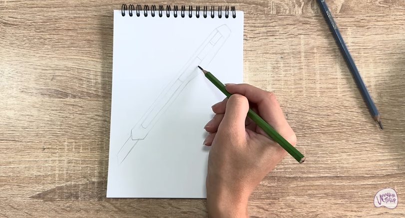 Рисуем Канцелярский нож