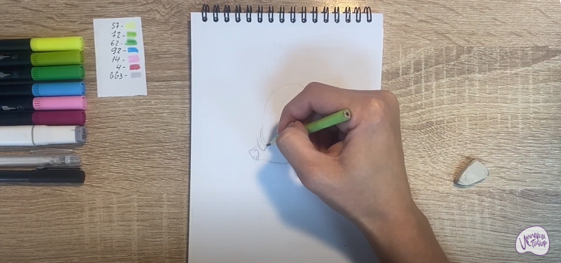 Рисуем Пиля из "Монсики"