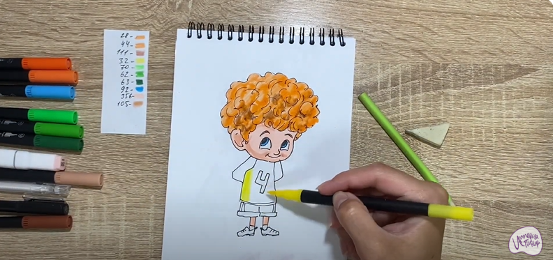 Рисуем Деннис из "Монстры на каникулах"