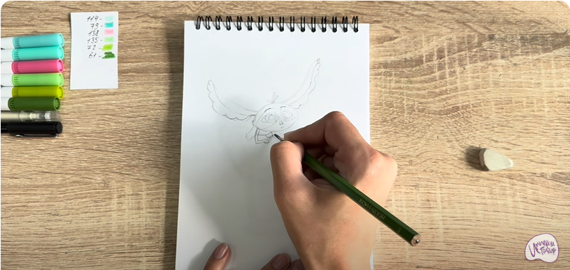 Рисуем Печалька из "Сказочный Патруль"