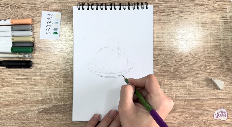 Рисуем Сыр Буратта