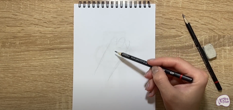 Рисуем Лапа собаки