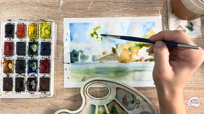 Рисуем Озеро Сукко