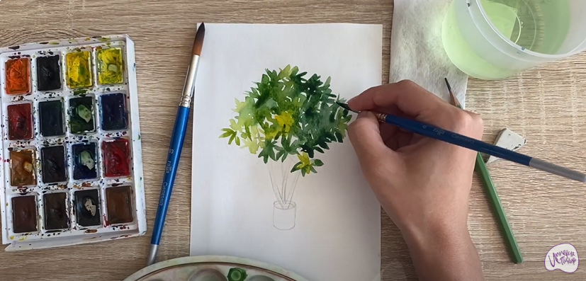 Рисуем Бересклет