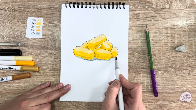 Рисуем Кукурузные палочки