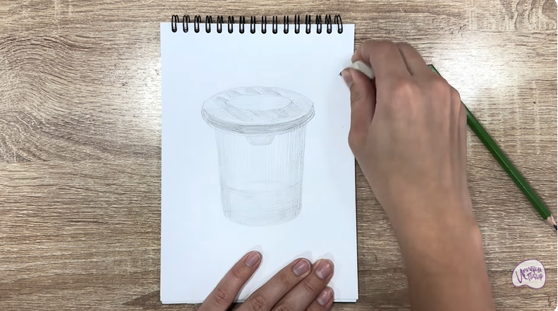 Рисуем Стакан-непроливайка