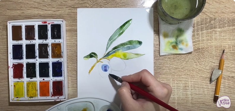 Рисуем Маслины