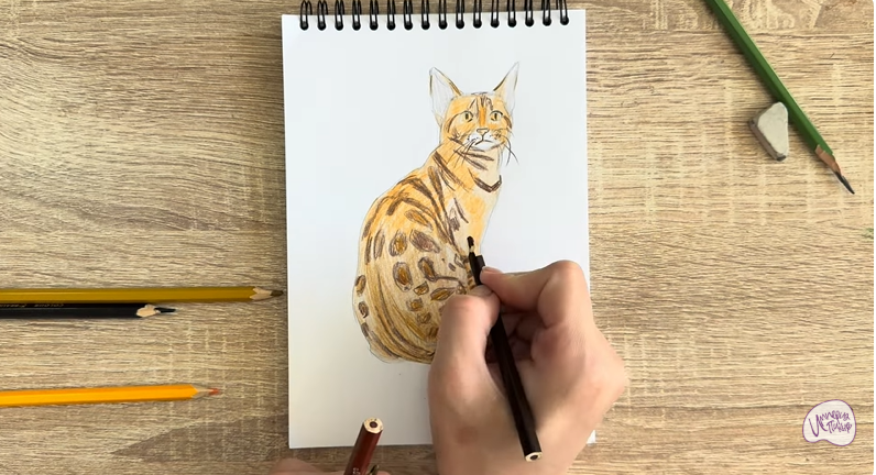 Рисуем Кошка Тойгер