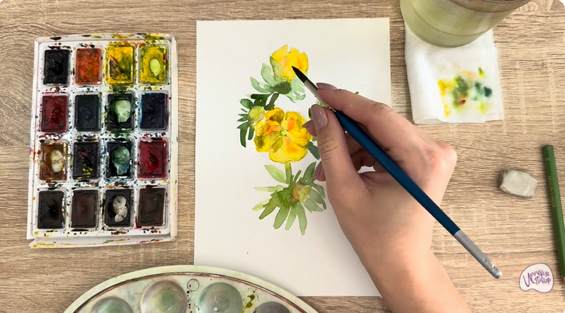 Рисуем Лапчатка