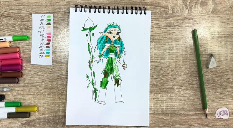 Рисуем Дриада из "Сказочный Патруль"