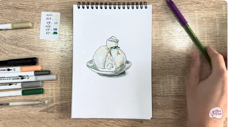 Рисуем Сыр Буратта