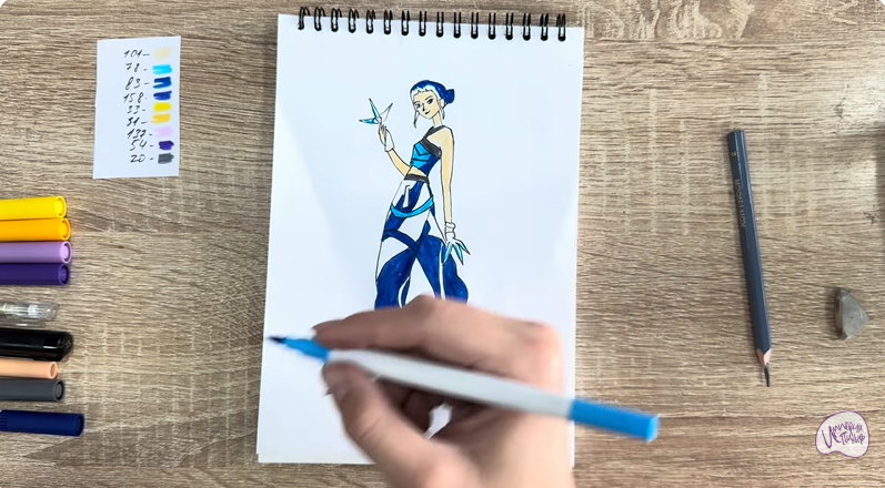 Рисуем Зои из "Кейпоп"