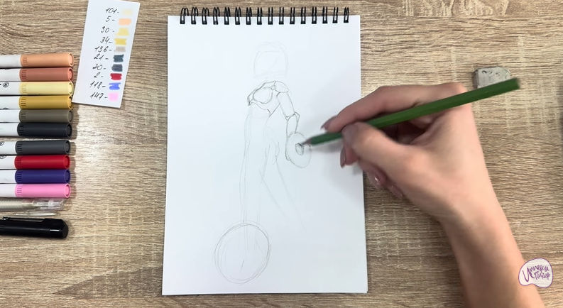 Рисуем ГоГо Томаго из "Город героев"