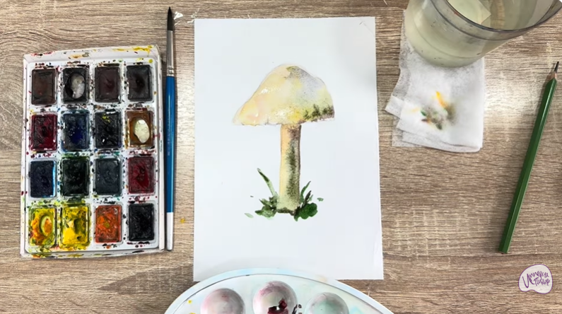 Рисуем Колпак кольчатый