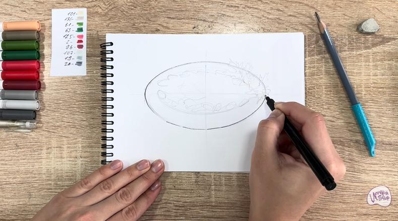 Рисуем Лобио по-грузински