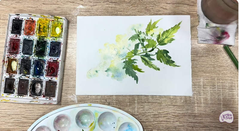 Рисуем Таволга