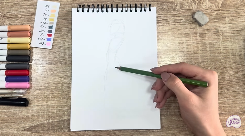 Рисуем ГоГо Томаго из "Город героев"