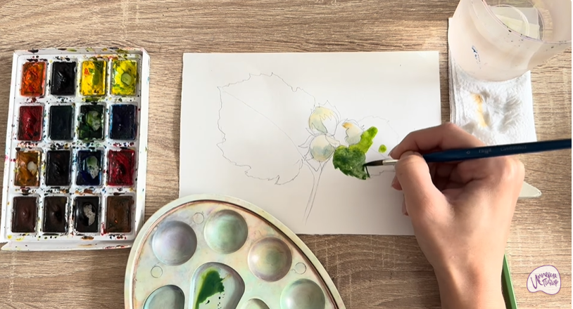 Рисуем Лещина