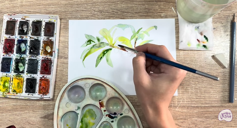 Рисуем Волчья ягода