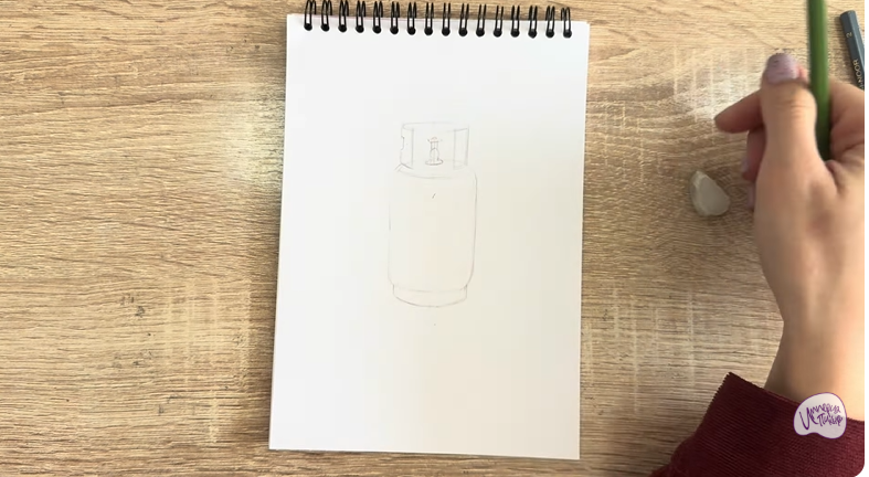 Рисуем Газовый баллон