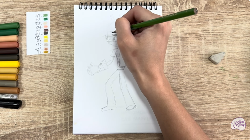 Рисуем Виктор из "герои Энвелла"