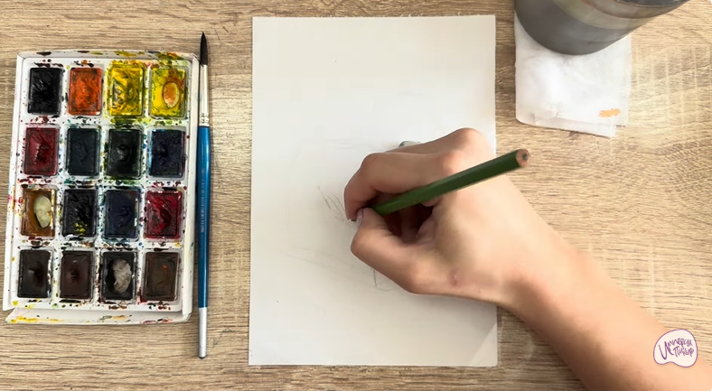 Рисуем Собака породы Ньюфаундленд