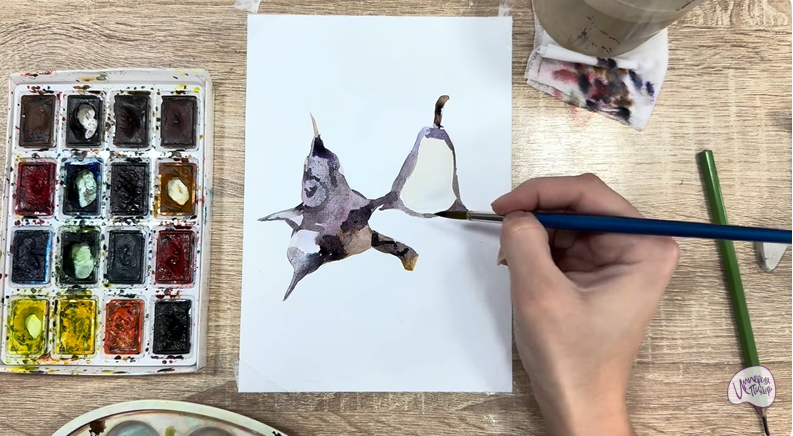 Рисуем Водяной орех