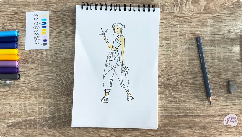 Рисуем Зои из "Кейпоп"