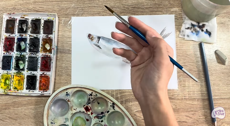 Рисуем Селёдка