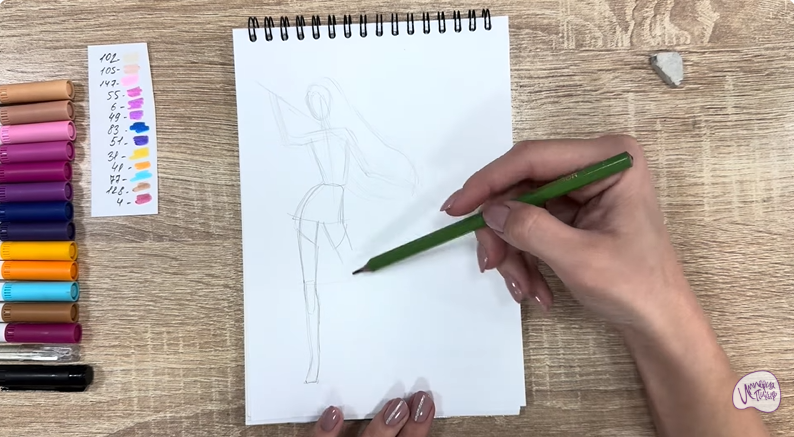 Рисуем Мира из "Кейпоп-охотницы на демонов"