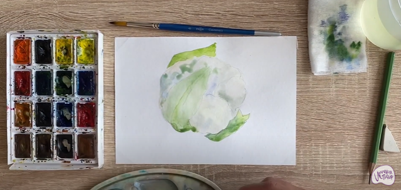Рисуем Цветная капуста