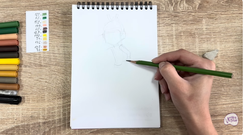 Рисуем Виктор из "герои Энвелла"