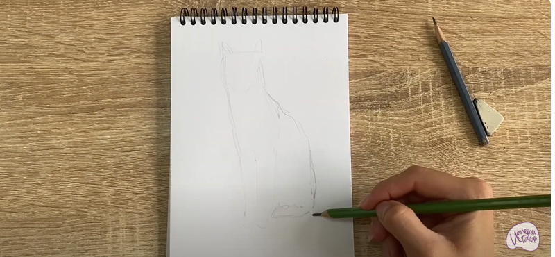 Рисуем Турецкая ангора