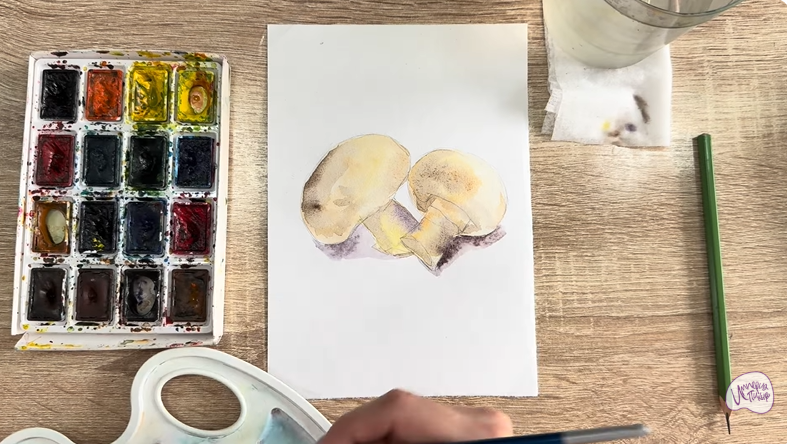 Рисуем Шампиньоны