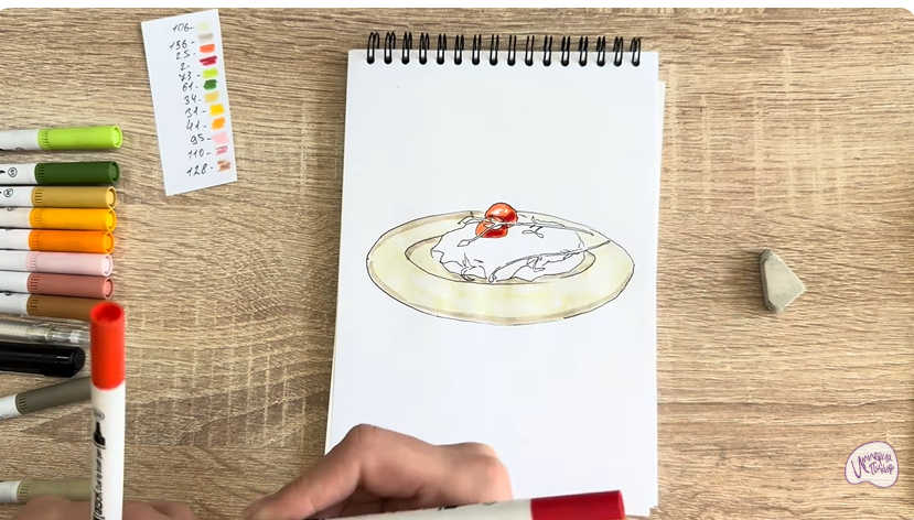Рисуем Мясо по-французски