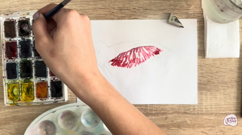 Рисуем Жабры рыбы