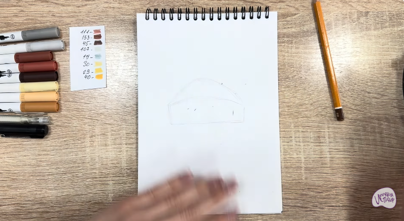 Рисуем Кекс "Зебра"