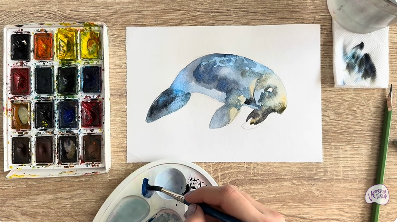 Рисуем Дюгонь